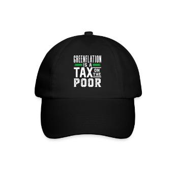 L’inflation verte est une taxe pour les pauvres Vert - Casquette classique - noir/noir - Devant