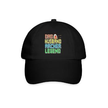 Dad Husband Archer Legend - Baseballkappe - Schwarz/Schwarz - Vorne