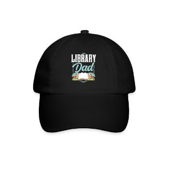 Bibliothèque Papa Books Bibliothécaire amoureux - Casquette classique - noir/noir - Devant