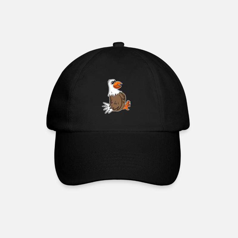 Adler - Baseballkappe - Schwarz/Schwarz
