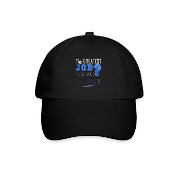 Papa ist der Beste! - Baseballkappe - Schwarz/Schwarz - Vorne