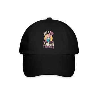Just A Girl Who Loves Anime and Sketching - Baseball Cap - black/black - Front