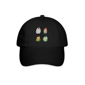 Owl Eagle Owl Animal Forest Animal Little Owl Barn Owl Fun - Baseball Cap - black/black - Front