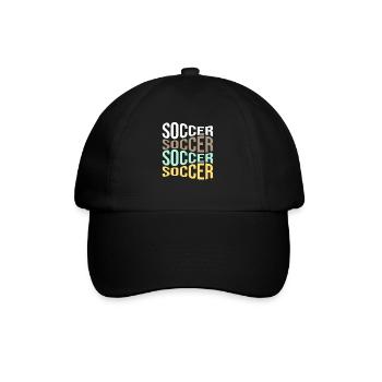 Fußball - Baseballkappe - Schwarz/Schwarz - Vorne