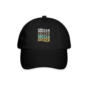 Fußball - Baseballkappe - Schwarz/Schwarz - Vorne