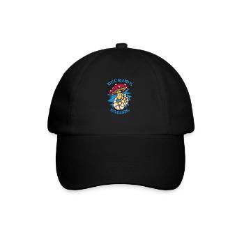 Decrime Nature Colorful Magic Mushroom Skeleton - Baseball Cap - black/black - Front
