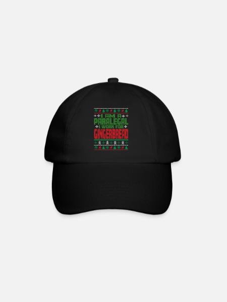 Rechtsanwaltsfachangestellte Weihnachten Spruch - Baseballkappe - Schwarz/Schwarz