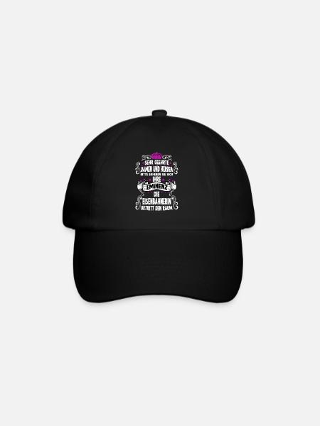 Eisenbahnerin T Witzig Spruch Motiv Eisenbahnerin - Baseballkappe - Schwarz/Schwarz