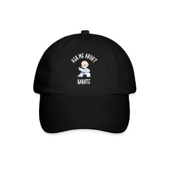 Posez-moi des questions sur le karaté - Casquette classique - noir/noir - Devant