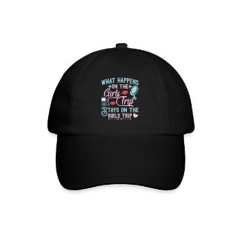What happens on the girls' journey remains funny - Baseball Cap - black/black - Front