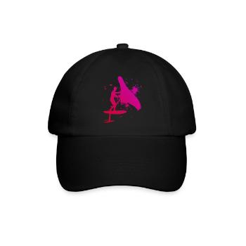 Wingfoil hommes Wingfoil femmes wingsurf - Casquette classique - noir/noir - Devant