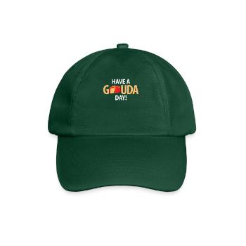 Morceau de fromage Gouda - Casquette classique - vert bouteille - Devant