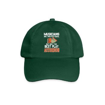 Musicians are creates equal play Accordion - Baseball Cap - bottle green - Front