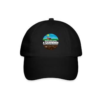 N’investissez jamais avec un jardinier I Gardener disant - Casquette classique - noir/noir - Devant