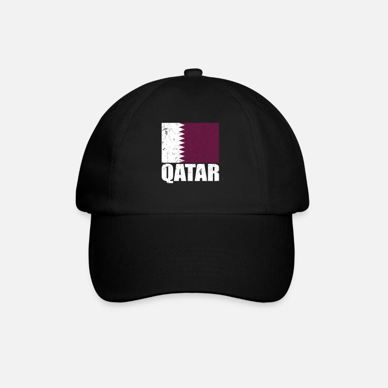Drapeau du Qatar - Casquette classique - noir/noir