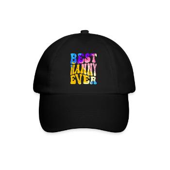 Die beste Erzieherin der Welt Beste Tagesmutter - Baseballkappe - Schwarz/Schwarz - Vorne