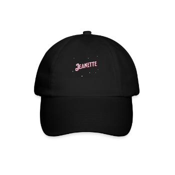 Jeanette name personalized - Baseball Cap - black/black - Front