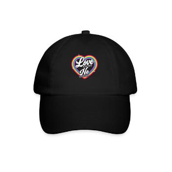 Love Knows No Gender Rainbow Pride Month - Baseball Cap - black/black - Front
