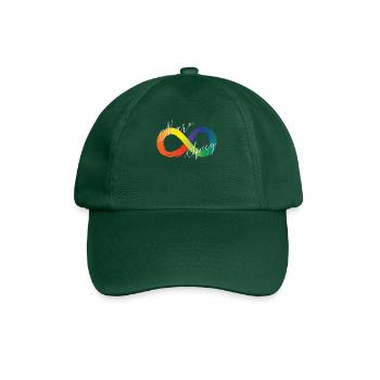 Neuro Spicy Infinity Symbol Spectrum Autismus - Baseballkappe - Flaschengrün - Vorne