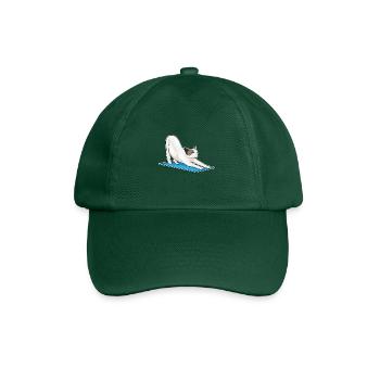 Méditation de fitness yoga pour chats - Casquette classique - vert bouteille - Devant