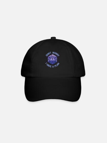Mach dir keine Sorgen, ich habe einen Plan mit ein - Baseballkappe - Schwarz/Schwarz