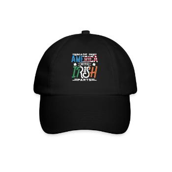 Made in America with Irish parts - Baseball Cap - black/black - Front