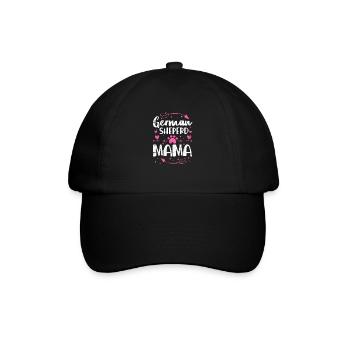 German Shepherd Mother - Baseball Cap - black/black - Front