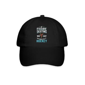 Eiskunstlauf Eisläufer Schlittschuhe Eislaufen - Baseballkappe - Schwarz/Schwarz - Vorne