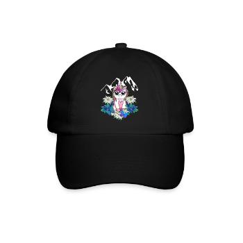 Alps Unicorn Spring Mythical Animals Alm Children - Baseball Cap - black/black - Front