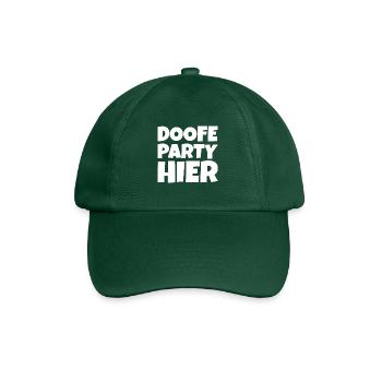 Doofe Party hier - Baseballkappe - Flaschengrün - Vorne