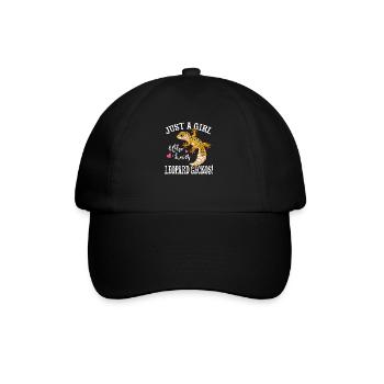 Leopardgecko - Baseballkappe - Schwarz/Schwarz - Vorne