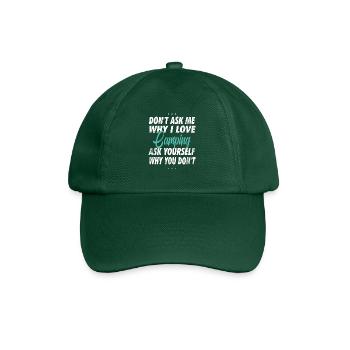 Ne me demandez pas pourquoi j’aime le camping - Casquette classique - vert bouteille - Devant