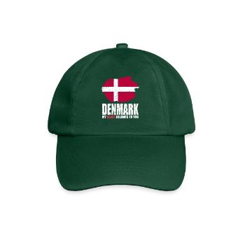 Drapeau du Danemark - Casquette classique - vert bouteille - Devant