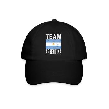 ARGENTINA flag - Baseball Cap - black/black - Front