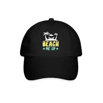 Beach Me Up - Funny Beach Quote - Baseball Cap - black/black - Front