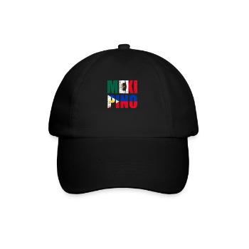 Mexipino Mexican Filipino Mexipino - Baseballkappe - Schwarz/Schwarz - Vorne