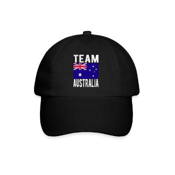 Australia Flag - Baseball Cap - black/black - Front