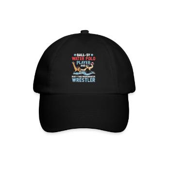 Water Polo Wasserball - Baseball Cap - black/black - Front