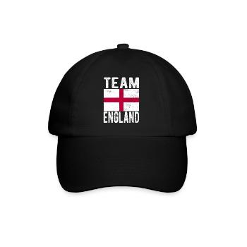 England Flag - Baseball Cap - black/black - Front