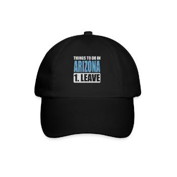 Arizona Meme - Baseballkappe - Schwarz/Schwarz - Vorne
