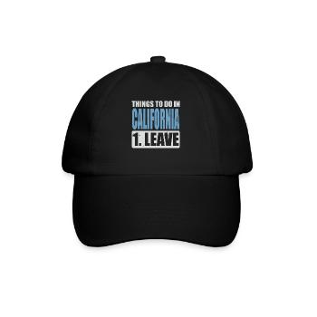 Mème californien - Casquette classique - noir/noir - Devant