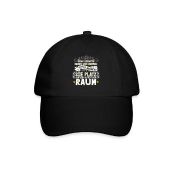 Sehr Geehrte Damen Und Herren Der Wirt Betritt - Baseballkappe - Schwarz/Schwarz - Vorne