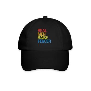 Fencing épée fencing duel gift idea - Baseball Cap - black/black - Front