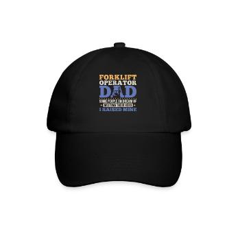 Certified Forklift Truck Operator - Baseball Cap - black/black - Front