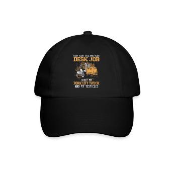 Certified Forklift Truck Operator - Baseball Cap - black/black - Front