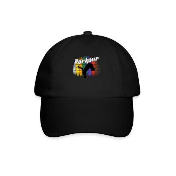 free running - Baseball Cap - black/black - Front