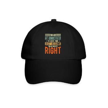 Administrateur artistique - Casquette classique - noir/noir - Devant