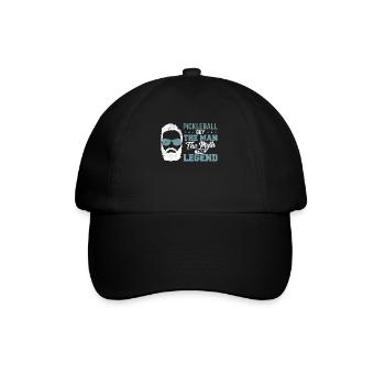 Funny Pickleball Design Guy Men Boys Pickleball Pl - Baseball Cap - black/black - Front