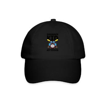 Drummer Drums Music Drum Set Drumming - Baseball Cap - black/black - Front