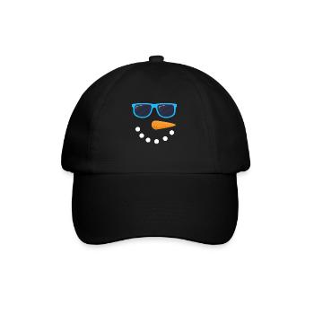 Snowman Face Sunglasses Snowman Costume - Baseball Cap - black/black - Front